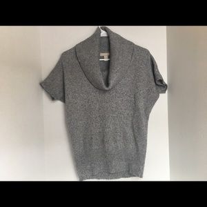 Banana Republic cowl neck gray sweater xtra small